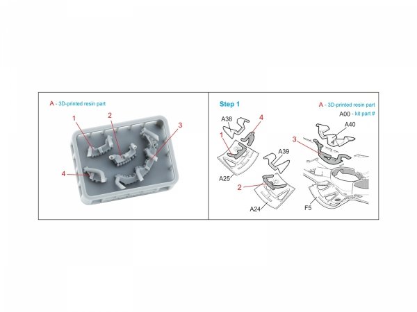 Quinta Studio QT48039 I-16 type 5, Exhaust pipes (Zvezda) 1/48