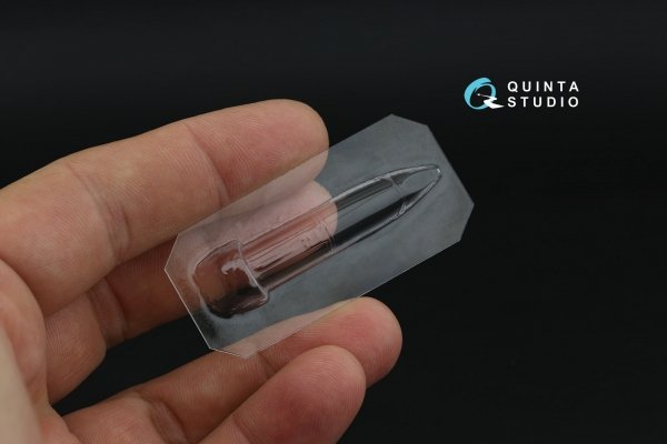 Quinta Studio QC72009 MiG-21UM vacuumed clear vacuformed canopy (for KP kit) 1/72