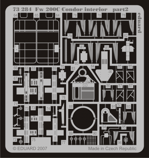 Eduard 73284 Fw 200C Condor interior for REVELL 1/72