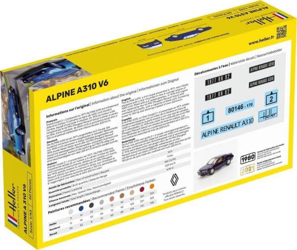 Heller 80146 Alpine A310 V6 1/43
