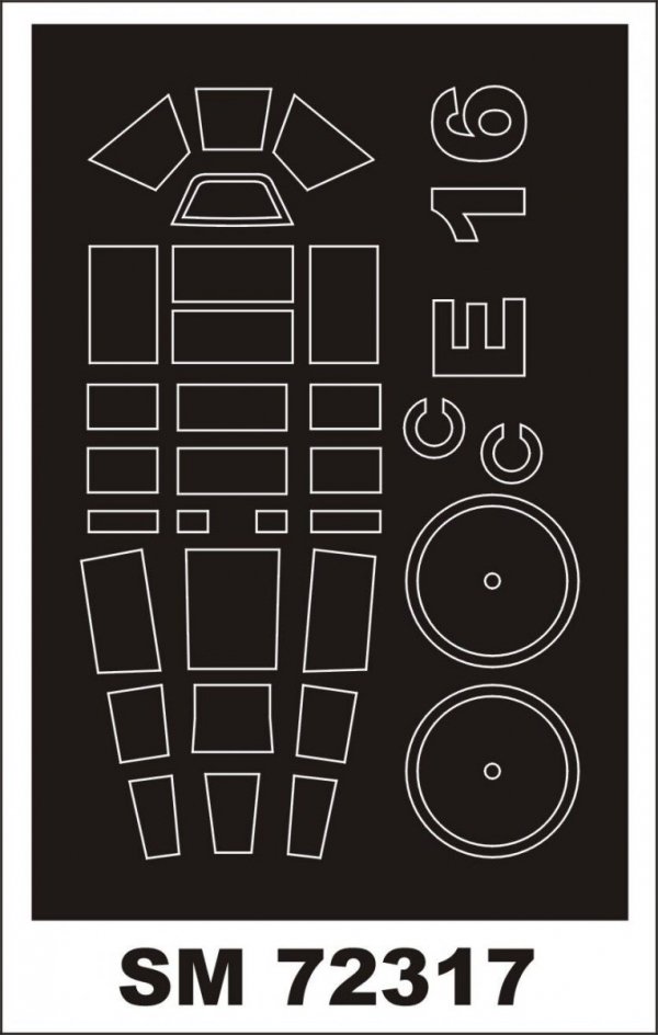 Montex SM72317 E-16A1 FUJIMI 1:72