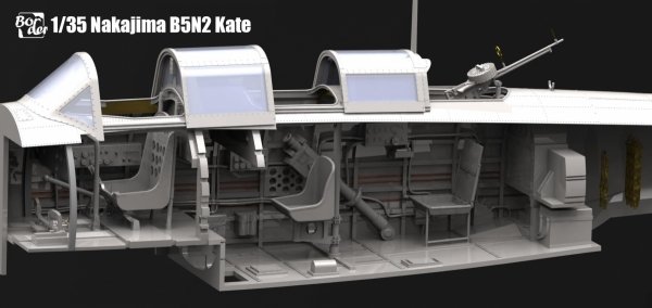 Border Model BF-005 Nakajima B5N2 Type 97 Carrier Attack Bomber &quot;Kate&quot; w/ Full interior 1/35