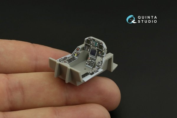 Quinta Studio QDS-48277 F/A-18А 3D-Printed &amp; coloured Interior on decal paper (HobbyBoss)(Small version) 1/48