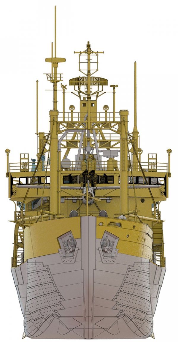 Hasegawa HP001 Antarctic research ship Soya Second Antarctic expedition 1/250