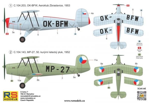 RS Models 94013 Aero C-104 1/72