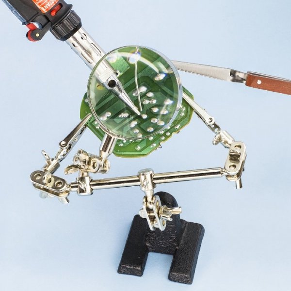Modelcraft PCL2228 Helping Hands &amp; Glass Magnifier