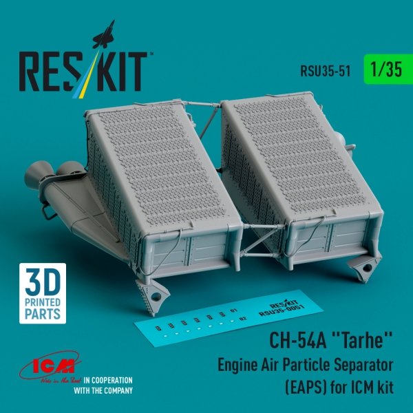 RESKIT RSU35-0051 CH-54A &quot;Tarhe&quot; Engine Air Particle Separator (EAPS) for ICM kit (3D Printed) 1/35