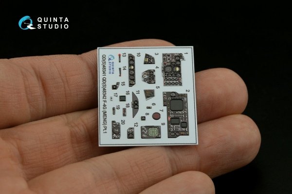 Quinta Studio QDS-48342 F-4G late 3D-Printed &amp; coloured Interior on decal paper (Meng) (Small version) 1/48