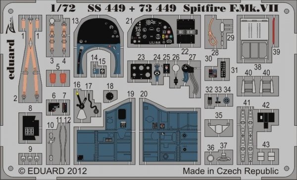 Eduard 73449 Spitfire F. Mk. VII 1/72 ITALERI