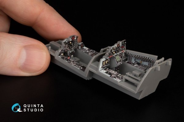 Quinta Studio QDS-48371 F-4E with DMAS 3D-Printed &amp; coloured Interior on decal paper (Meng) (Small version) 1/48