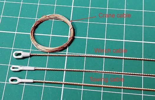 Eureka XXL ER-3566 Towing cable for German Bergepanzer 2 ARV 1/35