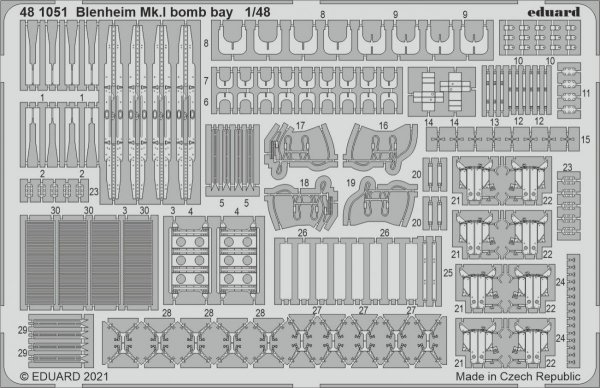 Eduard 481051 Blenheim Mk.I bomb bay AIRFIX 1/48
