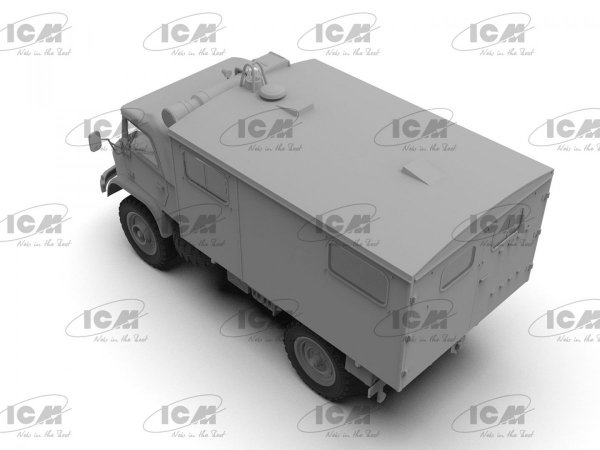 ICM 35138 Unimog S 404 Krankenwagen German Military Ambulance 1/35