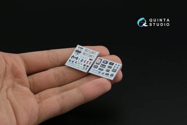 Quinta Studio QDS-43001 KAMAZ-43509 3D-Printed coloured Interior on decal paper (Zvezda) (Small version) 1/43