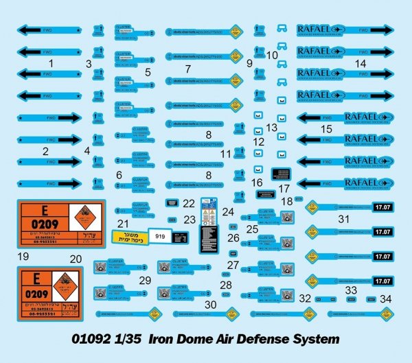 Trumpeter 01092 Iron Dome Air Defense System 1/35