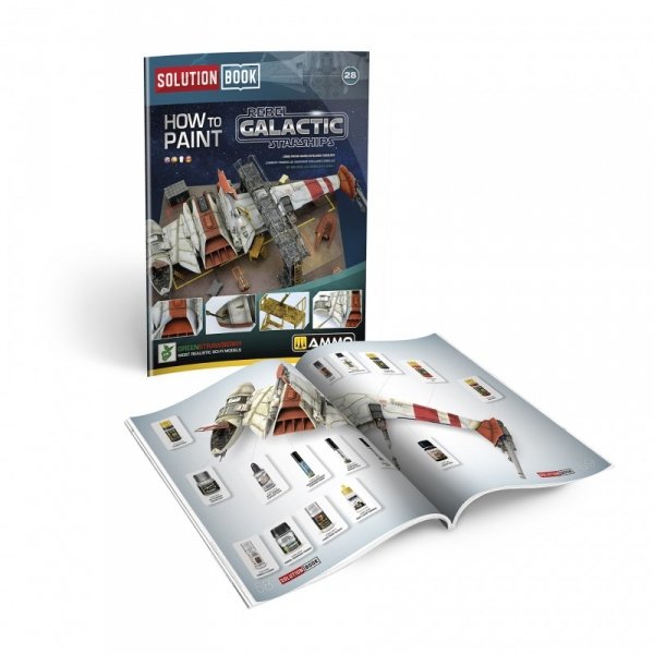 Ammo of Mig 6533 SOLUTION BOOK 28 - How to Paint Rebel Galactic Starships (Multilingual Book)