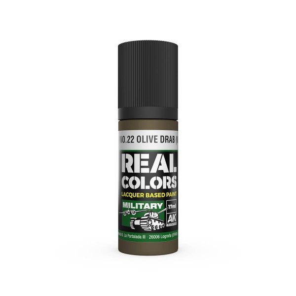 AK Interactive RC883 No.9/No.22 Olive Drab (WWII) 17 ml