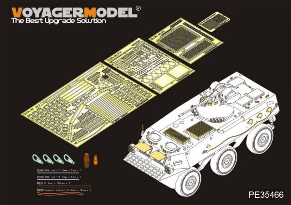 Voyager Model PE35466 WWII U.S. GMC 2.5ton 6X6 Cargo Truck for TAMIYA 35218 1/35