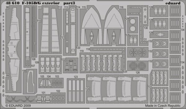 Eduard 48610 F-105D/ G exterior 1/48 HOBBY BOSS