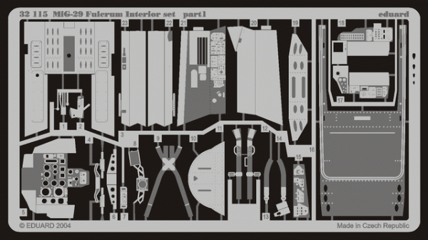 Eduard 32115 MiG-29 Fulcrum interior 1/32 REVELL