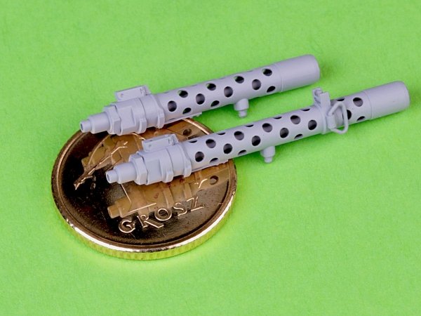 Master GM-16-009 PzKpfw I - lufy km-ów MG-13K oraz antena (do modelu Takom) 1/16
