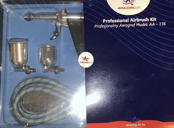 Amazing Art AA-116 19519 Professional Airbrush Kit