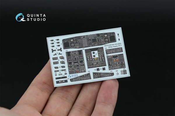 Quinta Studio QDS-35164 HH-60G Pave Hawk 3D-Printed &amp; coloured Interior on decal paper (Kitty Hawk) (Small version) 1/35