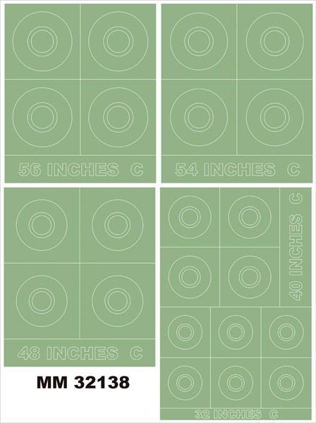 Montex MM32138 RAF ROUNDELS TYPE C 56,54,48,40,32 Inches