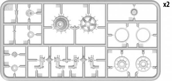 MiniArt 37060 T-62 WHEELS SET (1:35)