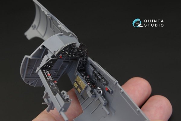 Quinta Studio QD32015 F4U-1 Corsair (Bird cage) 3D-Printed &amp; coloured Interior on decal paper (for Tamiya kit) 1/32