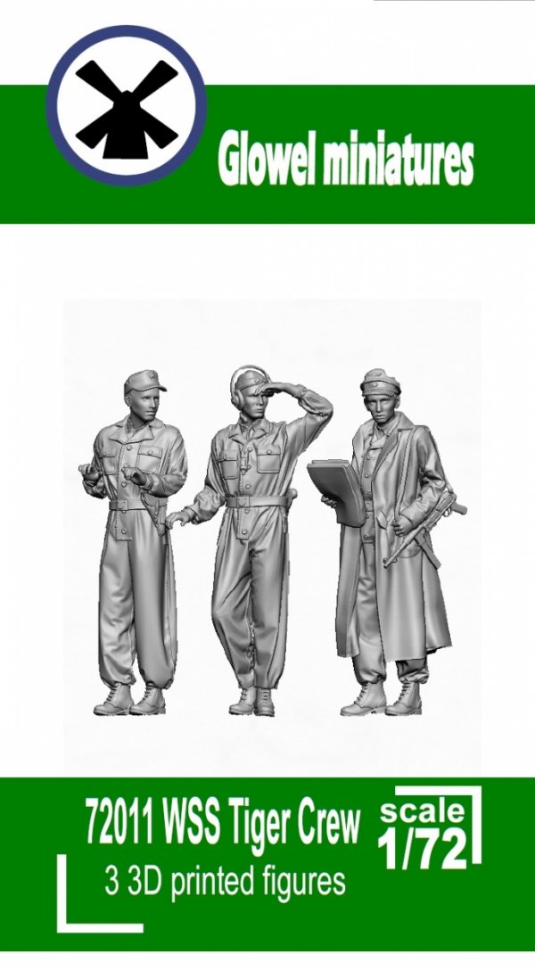 Glowel Miniatures 72011 WSS Tiger crew