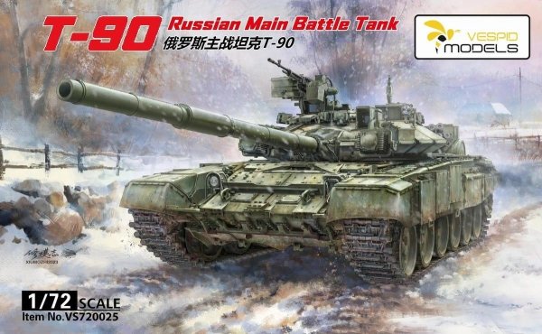 Vespid Models VS720025 T-90 Russian Main Battle Tank 1/72