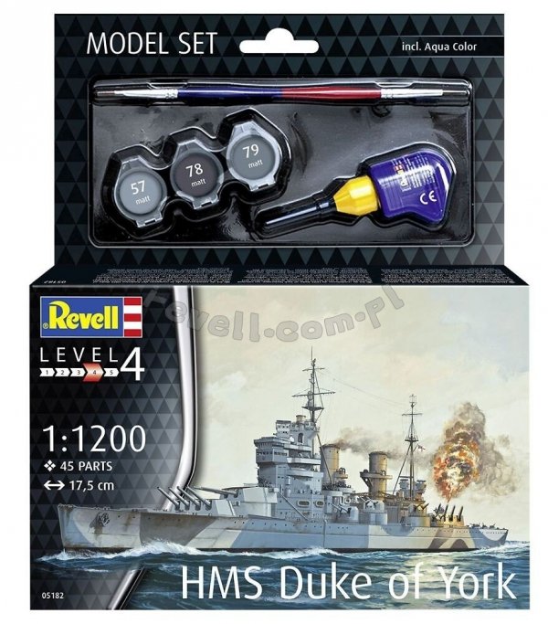 Revell 65182 HMS Duke of York Model Set 1/1200