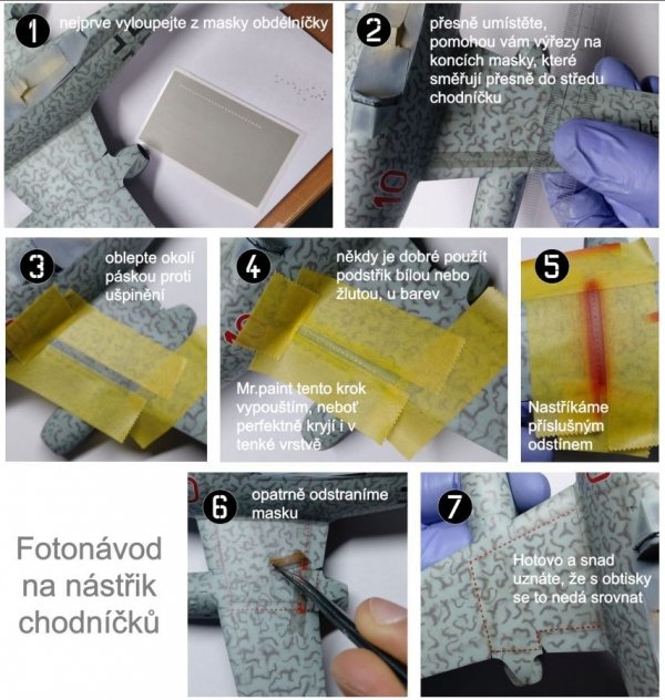 Omask 80027 Walkways Bf 109 5 x 75 mm (Oramask 810 foil) 1/32