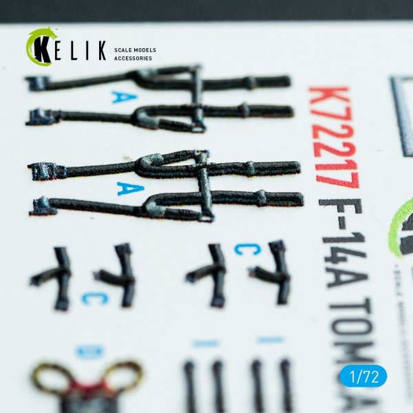 Kelik K72217 F-14A Tomcat - interior 3D decals for HobbyBoss kit (1/72)