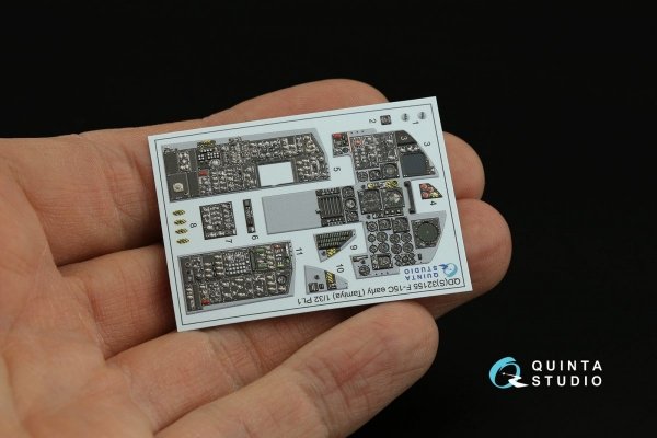 Quinta Studio QDS-32155 F-15C Early/F-15A/F-15J early 3D-Printed &amp; coloured Interior on decal paper (Tamiya) (small version) 1/32
