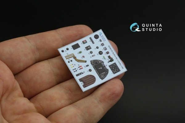 Quinta Studio QD48135 Spitfire Mk.V 3D-Printed &amp; coloured Interior on decal paper (Airfix) 1/48