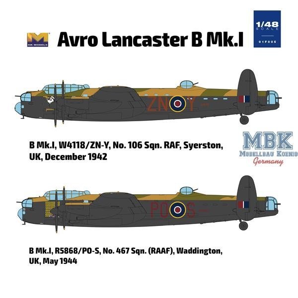 HK Models 01F005  Avro Lancaster B Mk.I  1/48