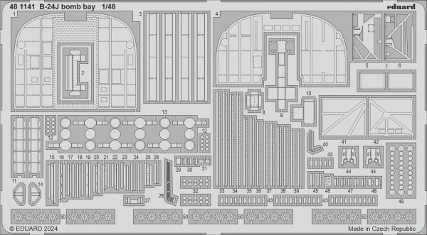 Eduard BIG49424 B-24J PART II HOBBY BOSS 1/48