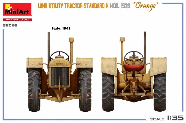 Mini Art 38098 Land Utility Tractor Standard N “Orange” Mod. 1939 1/35