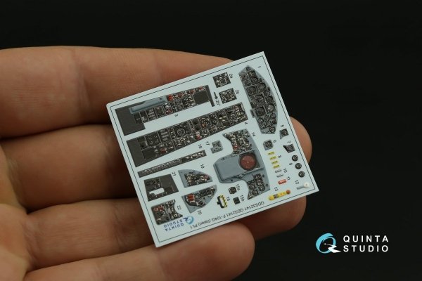 Quinta Studio QDS-32141 F-104G 3D-Printed &amp; coloured Interior on decal paper (Italeri) (small version) 1/32