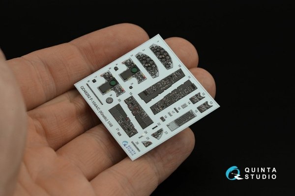 Quinta Studio QD48282 F-104A/С 3D-Printed &amp; coloured Interior on decal paper (Kinetic) 1/48