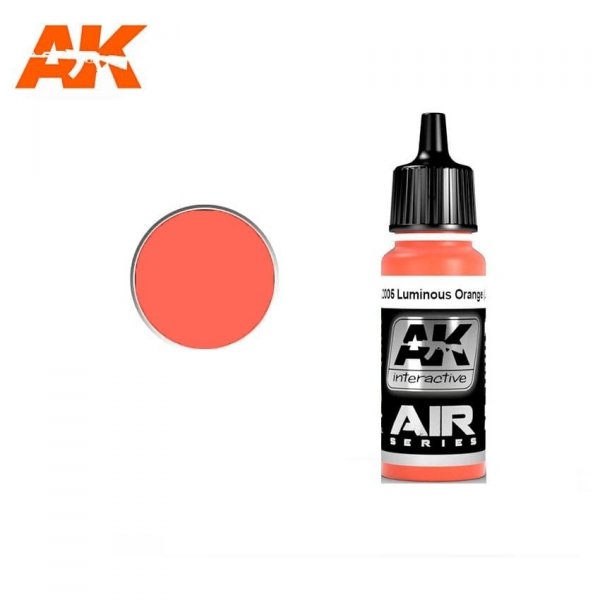 AK Interactive AK2171 RAL 2005 LUMINOUS ORANGE (LEUCHTORANGE) 17ml