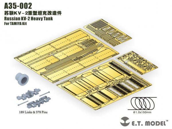 E.T. Model A35-002 Russian KV-2 Heavy Tank（Artisan Series TAMIYA Kit 1/35