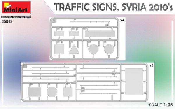 Miniart 35648 TRAFFIC SIGNS. SYRIA 2010’s 1/35