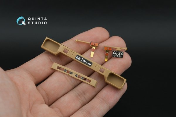 Quinta Studio QD+35160 KrAZ-260 3D-Printed &amp; coloured Interior on decal paper (Takom) (with 3D-printed resin parts) 1/35