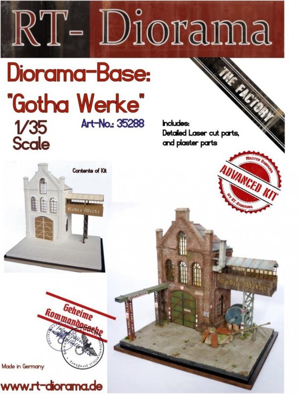RT-Diorama 35288 Diorama-Base: &quot;Gohta Werke&quot; 1/35