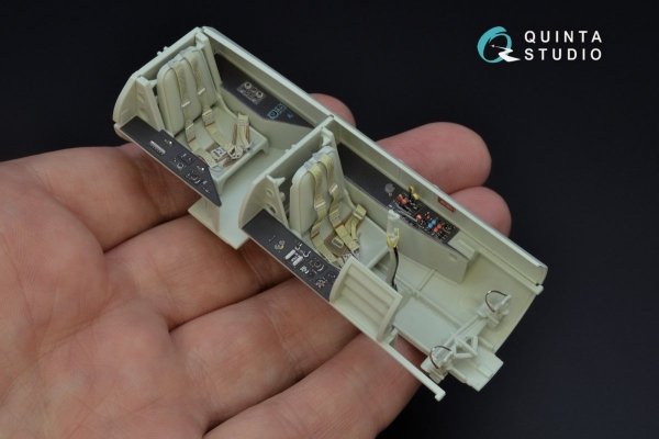 Quinta Studio QD32074 Me 262B1a/U-1 3D-Printed &amp; coloured Interior on decal paper (Revell) 1/32