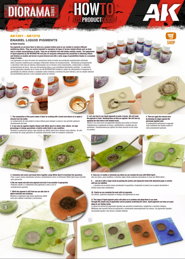 AK Interactive AK1205 GREENSKIN SOIL – ENAMEL LIQUID PIGMENT 35ml