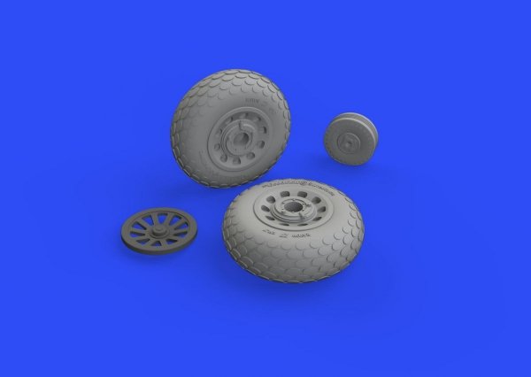 Eduard 648503 P-51D wheels oval tread 1/48 EDUARD